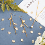 304 Stainless Steel Charms, Leaf, Real 18K Gold Plated, 13x9x1mm, Hole: 1.2mm, 20pcs/box