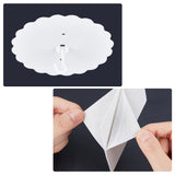 Flower Shape Plastic Ceiling Hook Hangers, Heavy Duty Wall Mounted Dome Bed Canopy Hooks, with Adhesive Sticker & Screw & Anchor Plug, White