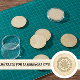 Blank Iron Discs, with Plastic Box, Flat Round, for DIY Souvenir Medals, Commemorative Coin, Golden, 40x2.5mm, 16pcs/box