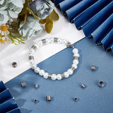 304 Stainless Steel Beads, Grooved Column, Stainless Steel Color, 4~8x4~5.5mm, Hole: 3~6mm, about 50pcs/box