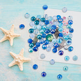 DIY Ocean Theme Jewelry Making Finding Kit, Including Acrylic & Plastic & Polymer Clay Beads, Alloy Enamel & 304 Stainless Steel & Resin Pendants, Mermaid & Whale Tail & Octopus, Mixed Color, 819Pcs/box
