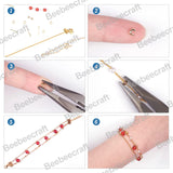 Brass Crimp Beads Covers, Long-Lasting Plated, Real 18K Gold Plated, 4.5x5x3mm, Hole: 1.6mm, 200pcs/box