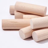 20Pcs Beech Wood Craft Sticks, Round Wooden Sticks, for Model Building DIY Wood Crafts Home Garden Decoration, BurlyWood, 5.1x1.5cm, 20pcs