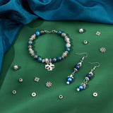 Tibetan Style Alloy Spacer Beads, Antique Silver, 12.5x10.5x1.8cm, 216pcs/box