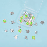 Alloy Pendants, Clover, Antique Silver, 40pcs/box