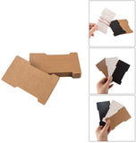 Cardboard Paper Hair Clip Display Cards, Mixed Color, 11.5x6.65x0.02cm, 40pcs/color, 3colors, 120pcs/set