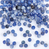 2 Strands Natural Sodalite Beads Strands, Faceted, Round, 3mm, Hole: 0.5mm, about 127pcs/strand, 15.2 inch