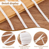 25M Polyester Centipede Ribbon, Clothes Accessories, Beige, 1/4 inch(7.5mm), about 27.34 Yards(25m)/Card
