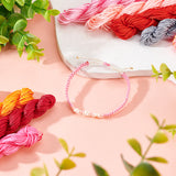 10 Bundles 10 Colors Nylon Chinese Knotting Cord, Nylon String for Beading Jewelry Making, Mixed Color, 1mm, about 24m/bundle, 1 bundle/color