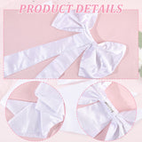 Detachable Satin Bow, Bridal Dress Back Bowknot, White, 820x360x18mm