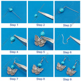 DIY Butterfly Dragonfly Earring Making Kits, Including Alloy Pendant & Beads, Synthetic Turquoise & Glass & Acrylic Beads, Brass Earring Hooks, Antique Silver, 164Pcs/box
