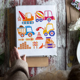 PET Hollow Out Drawing Painting Stencils, for DIY Scrapbook, Photo Album, Tractor, 30x30cm