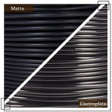 Round Aluminum Wire, Matte Effect, Black, 9 Gauge, 3mm