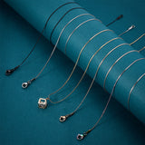 10Pcs 5 Colors 304 Stainless Steel Serpentine Chain Necklaces Set for Men Women, Mixed Color, 17.72 inch(45cm), 2Pcs/color
