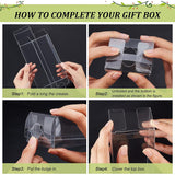 Transparent Plastic PET Box Gift Packaging, Rectangle, Clear, 17.5x6.5x5cm