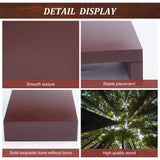 2Pcs 2 Sizes Wood Display Basements, for Gemstone, Mini Vase Display, Rectangle, Brown, 12.7~17.78x17.78~22.86x3.81cm, 1pc/size