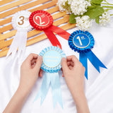 4Pcs 4 Style Ribbon Tinplate Badge Pins, Gifts for Baby Shower Party Decorations, Mixed Color, 190x85x13mm, 1pc/style