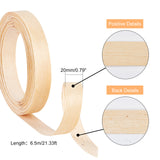 Wood Grain Seal Edge Banding Tape, Beige, 2x0.05cm, 10m/roll