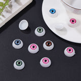 Craft Plastic Doll Eyes, Stuffed Toy Eyes, Mixed Color, 20x10mm, 30pair/box
