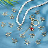 Zinc Alloy Pendants, Star, Golden, 25.5x22x3mm, Hole: 2.5mm, 60pcs/box