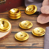 Aluminum Floating Wick Holder, Lotus Ghee Oil Lamp Accessories, Centering Devices Buddhist Supplies for Temple Kerosene Fuel, Golden, 4.25x1cm, Hole: 3.5mm