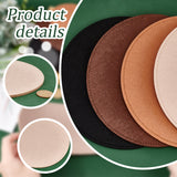 4Pcs 4 Colors Felt Bag Bottom Shaper, Flat Round, Mixed Color, 20x0.5cm, 1pc/color