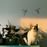 PET Hollow Out Drawing Painting Stencils, for DIY Scrapbook, Photo Album, Hummingbird, 30x30cm