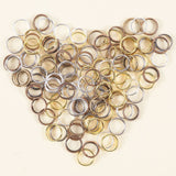 Iron Split Rings Sets, Mixed Color, 7x0.7mm, about 6.3mm inner diameter, about 800pcs/box