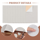 Jewelry Flocking Cloth, Polyester, Self-adhesive Fabric, Rectangle, Antique White, 29.5x20x0.07cm