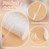 200 Yards Nylon Braided Threads, Chinese Knot Cord, Round, White, 1.5mm, about 200.00 Yards(182.88m)/Roll