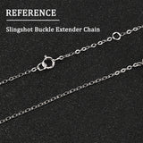 3Pcs 3 Style Rhodium Plated 925 Sterling Silver Chain Extender, with Clasps & Curb Chains, Platinum, 32~78mm, Links: 2x1.5x0.1mm, Clasps: 8x5.5x1mm, Ring: 3x0.6mm, Hole: 2mm, 1pc/style