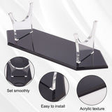 Acrylic Sword Display Easel Stand Holders, for Sword, Black, Finished Product: 8x24x6.5cm