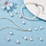 70Pcs 2 Colors Natural Cultured Freshwater Pearl Charms, with Platinum Tone Brass Ball Head pins, Oval, Mixed Color, 10~12x6.5~8x4~5.5mm, Hole: 2.3~2.6mm, 35pcs/color