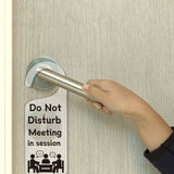 Acrylic Notice Door Hanger Sign, Public Warning Sign, Please Wash Your Hands, Word, 240x90x5mm, 2pcs/set