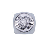 Iron Metal Stamps, for Imprinting Metal, Wood, Leather, Flower Pattern, 64.5x10x10mm
