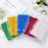 Ornaland 12/0 Transparent Glass Seed Beads, Grade A, Round, Clear, 2x1.5mm, Hole: 0.8mm, about 11200pcs/bag