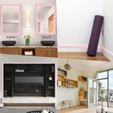 Self-Adhesive XPE Grain Contact Paper, Wall Stickers, for Shelf Liner Dresser Drawer Locker, Pearl Pink, 80x6mm, about 2.25m/pc
