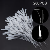 200Pcs Micro-Tips Plastic Glue Bottle Tips Glue Extender Precision Applicator for Crafting, Lab Dispensing, Adhesive Dispensers, White, White, 115x5.5mm, Inner Diameter: 0.6mm, about 200pcs