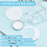 50Pcs Circular Quantitative Filter Paper, Medium Speed, Laboratory Filter Paper, Funnel Filter Paper, White, 9x0.01cm