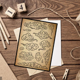 Custom PVC Plastic Clear Stamps, for DIY Scrapbooking, Photo Album Decorative, Cards Making, Cloud, 160x110mm