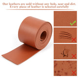 2M Flat Double Face Lychee Pattern Imitation Leather Band, Chocolate, 50x1.8mm, about 2.19 Yards(2m)/Roll