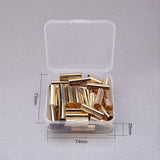 Brass Tube Beads, Light Gold, 25x8mm, Hole: 7.5mm, 50pcs/set