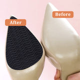 Rubber Self-adhesive Anti-Slip Shoe Bottom Pads, Rectangle, Black, 99x84x3mm