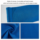 Cloth Chair Replacement, with 2 Wood Sticks, for Director Chair, Makeup Chair Seat and Back, Blue, Cloth: 475~520x170~385x5~6mm, Stick: 381x6mm