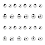 316 Surgical Stainless Steel Spacer Beads, Round, Stainless Steel Color, 3~4mm, Hole: 1~1.5mm, 600pcs/box