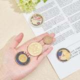 4Pcs 4 style Military Veterans Iron Challenge Coin, Appreciation Gift, Mixed Color, 1pc/style