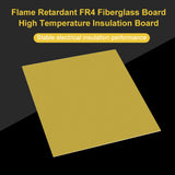 Rectangle FR-4 Fiberglass Sheet, Inflaming Retarding Fiberglass Board, Dark Khaki, 332.5x298x3mm