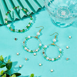 50Pcs Long-Lasting Plated Brass Beads, Nickel Free, Four Leaf Clover, Real 18K Gold Plated, 5x5x2.5mm, Hole: 1.5mm