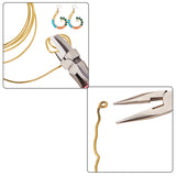 45# Carbon Steel Jewelry Pliers, Flat Nose Pliers, Nylon Jaw Pliers, Polishing, Pink, 13x8.95x1cm