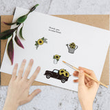 Custom PVC Plastic Clear Stamps, for DIY Scrapbooking, Photo Album Decorative, Cards Making, Stamp Sheets, Film Frame, Sunflower, 160x110x3mm